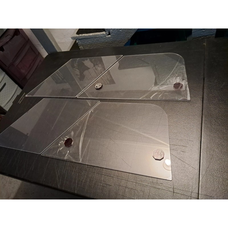 DAXCNC MGA SIDE CURTAIN SLIDING WINDOWS SET 1956-1962 CLEAR 10