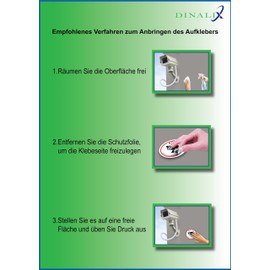 Pack of 10 Stickers Video Surveillance Sign Diameter 14 cm