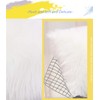 OYIMUA White 12'' x 20'' Fluffy Soft Faux Fur Cushion