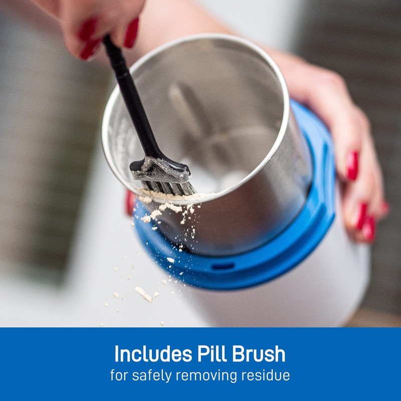 Electric Pill Crusher Grinder - Fine Powder Electronic Pulverizer for