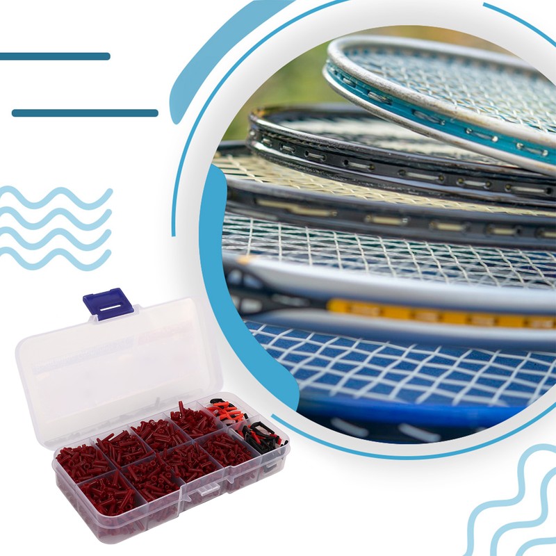 POWERTI 1500Pcs 1 Box Badminton Racket Racquet Grommets Eyelets Replacement