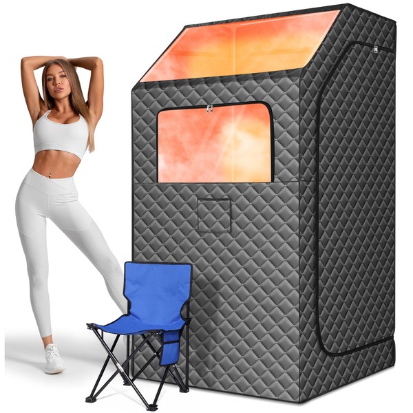Upgraded Portable Steam Sauna, Portable Sauna Box for Home, Home