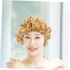 Gatuida Large Double Layer Shower Cap for Women Soft Comfortable