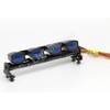 RC LED Light bar Blue rect with Flashing Modes. Aluminum