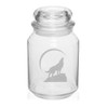 26 oz Glass Candy Jar Gift Wolf Howling At Moon