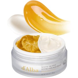 D’ALBA PIEDMONT – White Truffle Double Serum & Cream 70 g – crema hidratante facial coreana 2 en 1 con sérum facial, ácido hialurónico y centella asiática