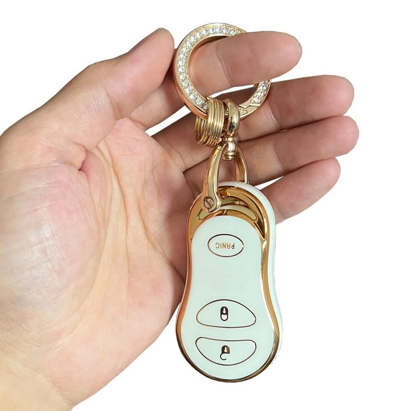 Rilnaewn Soft TPU for Jeep Key Fob Cover Fits for