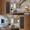 Modern Pocket Door Hardware - Privacy Lock with Finger Flush