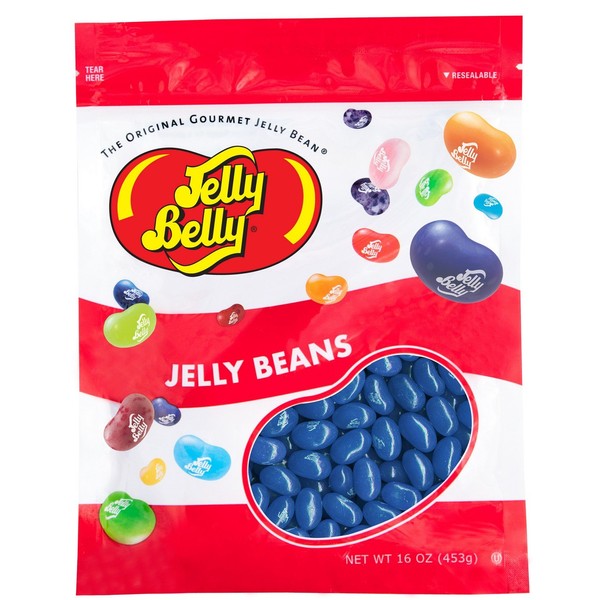 Jelly Belly Blueberry Jelly Beans - 1 Pound (16 Ounces) Resealable Bag - Genuine, Official, Straight from the Source
