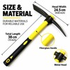 Mattock Hoe for Soil Loosening – 15-Inch Garden Tool with
