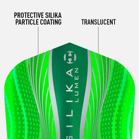 Harrows LUMEN No6 | Set of 5 Premium Extra Strong Dart Flights in Standard Shape (15 Flights) (Green)