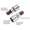 QUARKZMAN 2pcs 1/2" Hex Bit Socket 1/2" Square Drive SAE