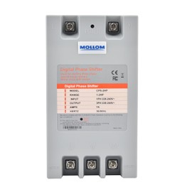 MOLLOM 3 Phase Converter, Digital Phase Shift 1.5KW 2HP 7Amps 220-240V, Single to Three Phase Converter for 3PH Motors, Automatic Restart to Protect Motor from Blocking