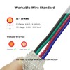 Masterwon 4-Pin Solderless LED Strip Connector for 10mm COB RGB