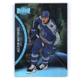 2021-22 Upper Deck Skybox Metal Universe Hockey #120 Auston Matthews Retro Jersey Hockey Card