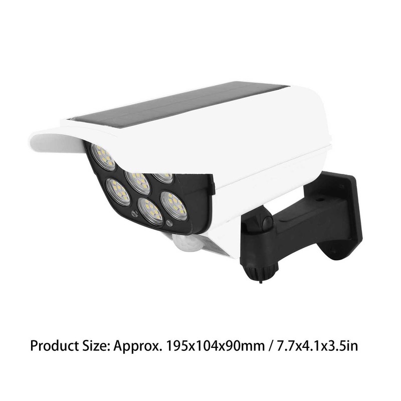 Solar LED Wall Light Simulated Camera Induction Lamp Remote Control