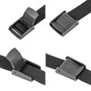 4 Pcs Black Plastic Clamp Buckles for 15mm Wide Webbing