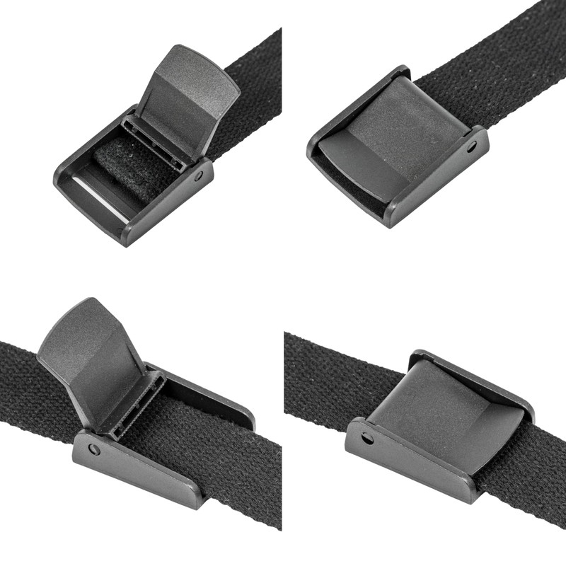 4 Pcs Black Plastic Clamp Buckles for 15mm Wide Webbing
