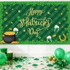 AIBIIN St.Patrick's Day Banner Happy St Patricks Day Backdrop Shamrock
