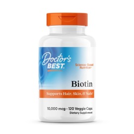 Vegan Gluten Free Biotin 120 Count Dietary Supplement for Healthy Growth