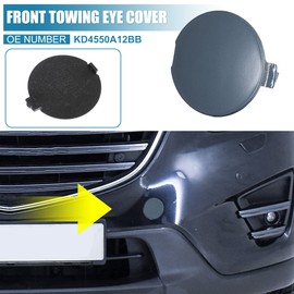 X AUTOHAUX Car Front Bumper Tow Hook Towing Hole Eye Cover Cap for Mazda CX-5 2013 2014 2015 2016 KD4550A12BB Trailer Cap Blue