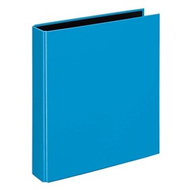 VELOFLEX Velocolor 1151351 Ring Binder, DIN A5, 2-Ring Mechanism, 200 x 230 x 45 mm, Cardboard, Blue, Pack of 1