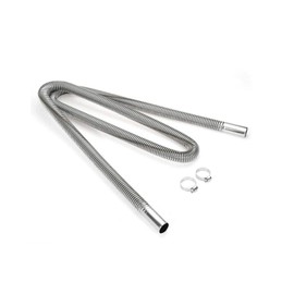 YFFSFDC Heater Hose, Parking Heater Pipe, Stainless Steel, Heater Pipe for Bus, Exhaust Outlet 1.0 inches (25 mm), Diesel Gas Vent Hose, Heater Hose for Trucks, Car Parking Heater Hose, Length 47.2 inches (120 cm)