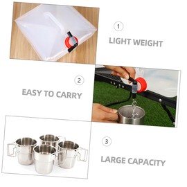 Outanaya Camping Water 15L Collapsible Water Container Large Capacity Outdoor Water Tank