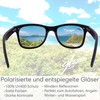 glozzi Sunglasses Men and Women Wood Polarised UV400 with Wooden
