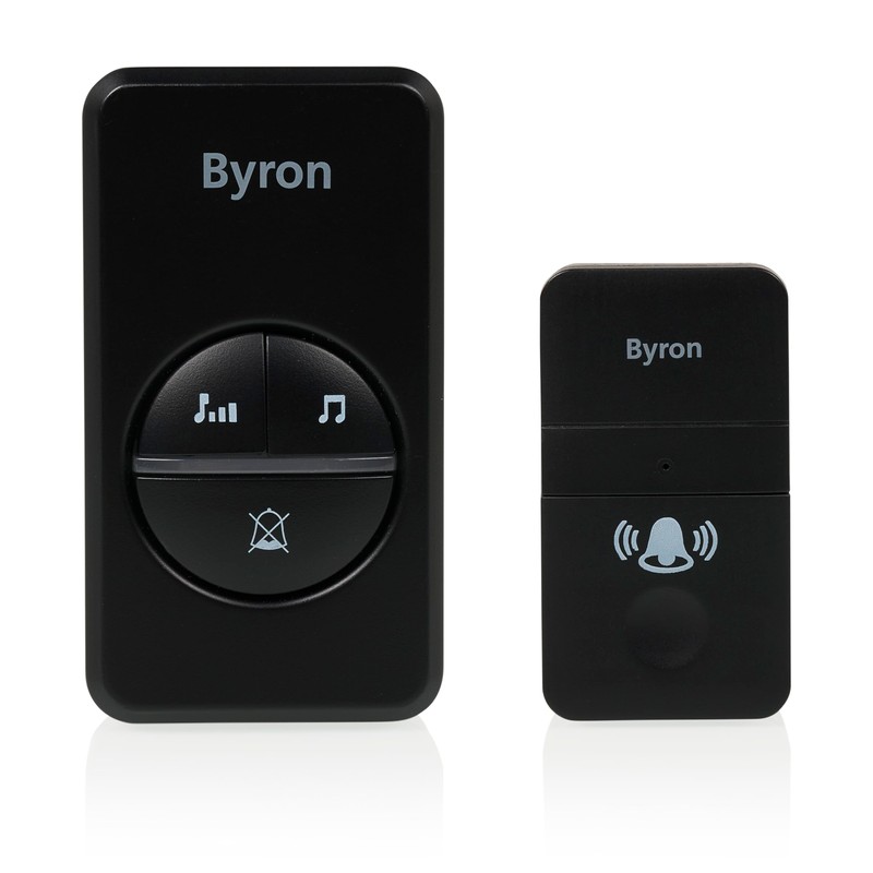 Byron Wireless Doorbell Set - 2 Chimes - Kinetic Energy