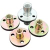 Flange Coupling Tee Nut Inner Thread Dia M6 Carbon Steel