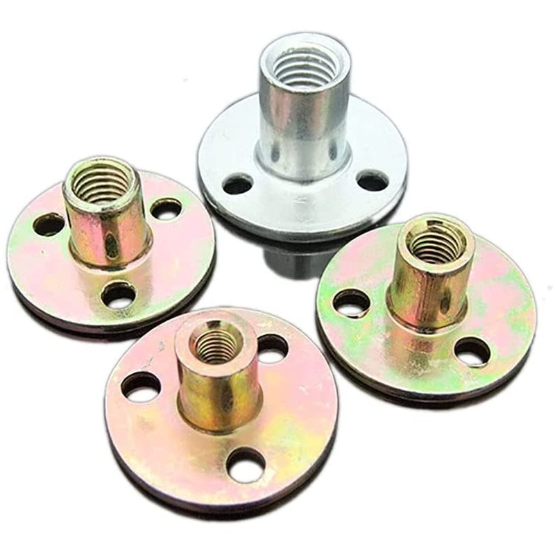 Flange Coupling Tee Nut Inner Thread Dia M6 Carbon Steel