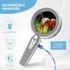 HUIBOER 45X Magnifying Glass with Light, 3 Color Modes Handheld