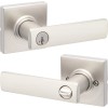 Kwikset Breton 405 Entry Door Handle with Lock and Key,