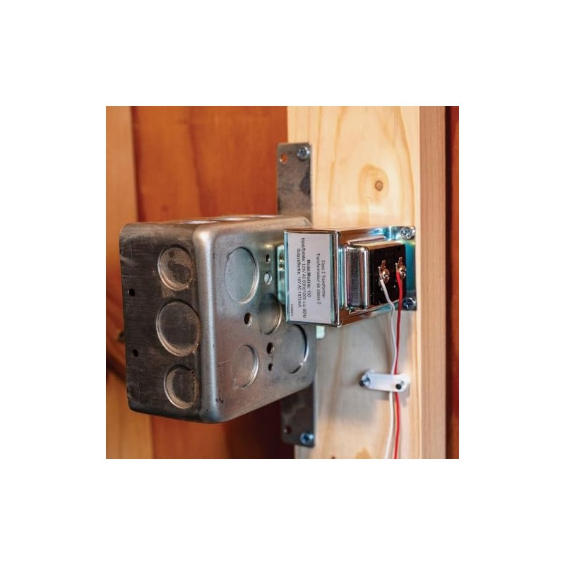 16VAC/30VA Lock Nut Wired Transformer Compatible with Most Smart Video