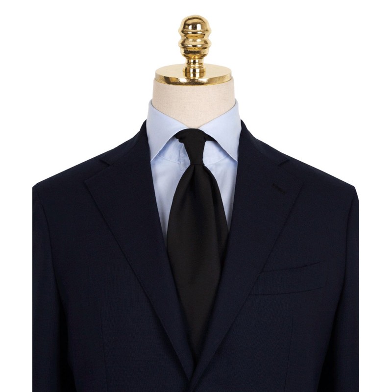 Mannergram European Solid Black Functional Fabric