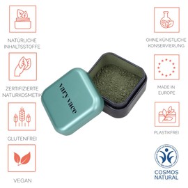 Eyeshadow Sigourney (Dark Green) Refill, Highly Pigmented, Eye Shadow, Does Not Clog Pores, Easy on the Lid, in a Container, Refillable, Certified Natural Cosmetics, Vegan, Plastic-Free