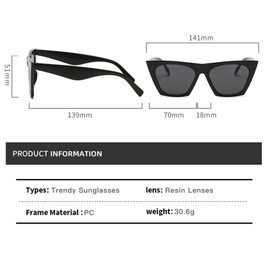 Kvadouly Sunglasses for Women Men, UV400 Protection, Trendy Style with Gradient Lens, Ideal for Driving and Outdoor Activities（2PC）