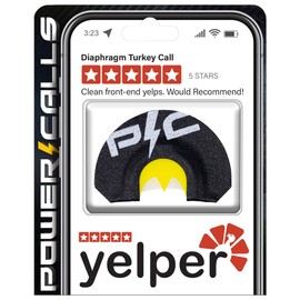 Power Calls Power Calls Yelper | Easy to Use Ultra Realistic Turkey Diaphragm Calls | Great Range of Hen and Tom Sounds for Beginner & Experienced Callers | Batwing Style Cut