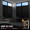 auto-conversion Blackout Window Film 100% UV Blocking Black Tinting Sun