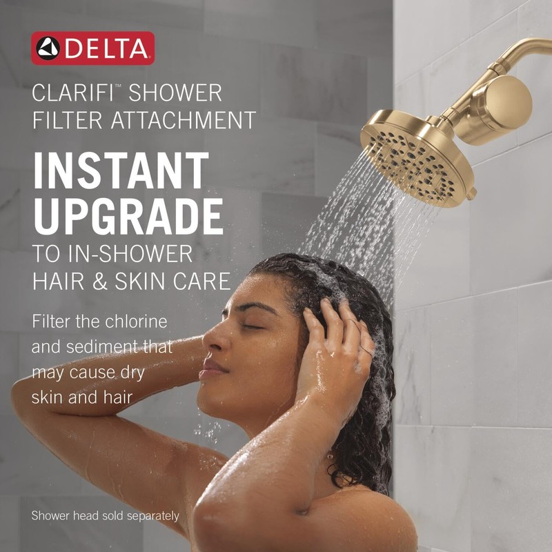 Delta Faucet Clarifi Standard Shower Filter Attachment with Filter, Shower