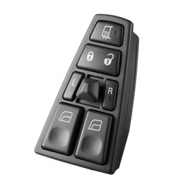 Master Power Window Switch Driver Side for 2004 2005 2006 2007 2008 2009 2010 2011 2012 Volvo VN VNL VNM Truck FH12 FM12 FM9 Window Switch Button Control - 21354601 20752918 21543897 20452017 21277587