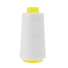 Mandala Crafts Whipping Twine, Lacing Cord String from Wax Polyester for Cable Tie, Sail Repair, Gardening, Crafting (White)