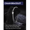 Bandmax Curb Chain Bracelet Men Women Stainless Steel Chain 5