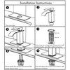 sagetta Waterfall Bathroom Sink Faucet Single Hole Faucet with Three
