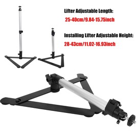 Live Transmission Stand Bracket, Aluminium Alloy 2 kg Load 360° Adjustable Photo Studio Overhead Remake Copy Stand Macro Photography High Shooting Bracket Tripod for Digital SLR Camera