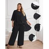Hanna Nikole Womens Plus Size 3 Pcs Pantsuits Dressy Outfit