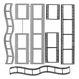 Travel Photo Film Strip Cutting Dies,Journey Postage Stamp Tags Frame Die Cuts Metal Embossing Stencils Template Mould for Card Scrapbooking and DIY Craft Album Paper Card Decor