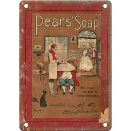 Pears Soap Vintage Ad 12" x 9" Reproduction Metal Sign ZF191