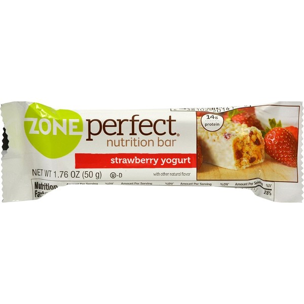 Zone Nutrition Bar, Stwbry Yrt, 1.76-Ounce (Pack of 12) (63304)